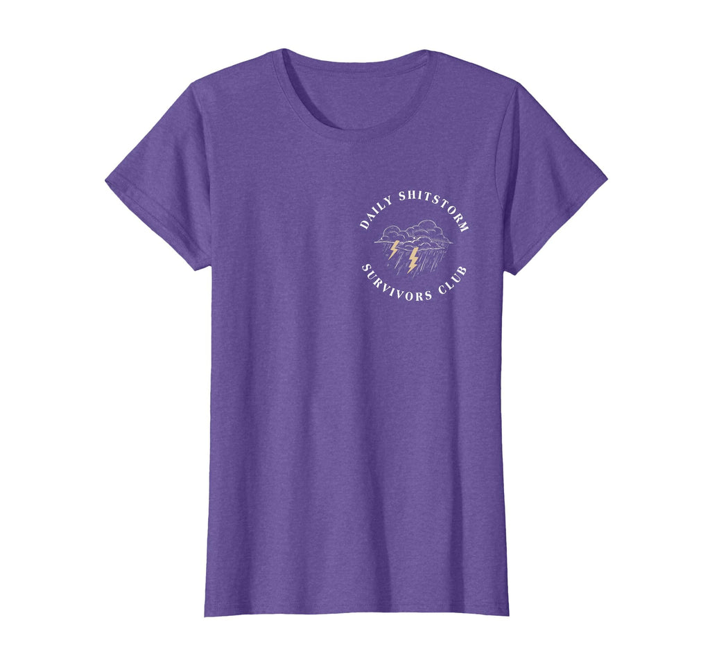 Daily Shitstorm Survivors Club Funny Sarcastic Coworker Gag T-Shirt