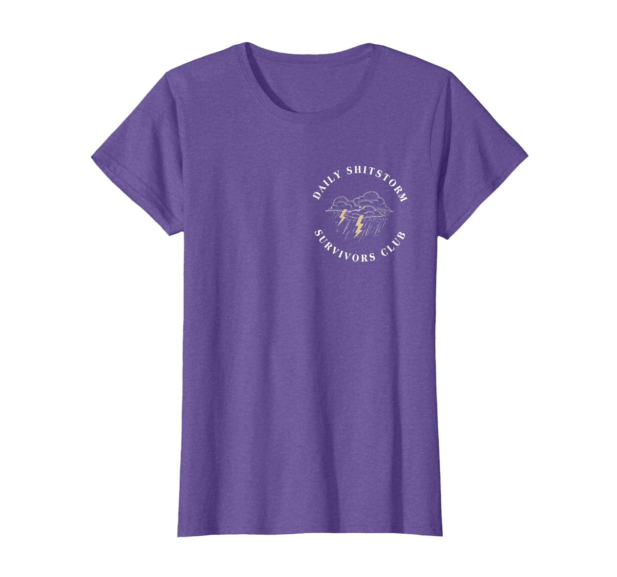 Daily Shitstorm Survivors Club Funny Sarcastic Coworker Gag T-Shirt
