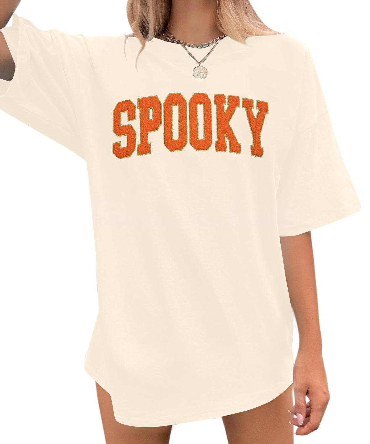 Halloween T Shirts for Women Oversized Spooky Season Shirt Spooky Shirts