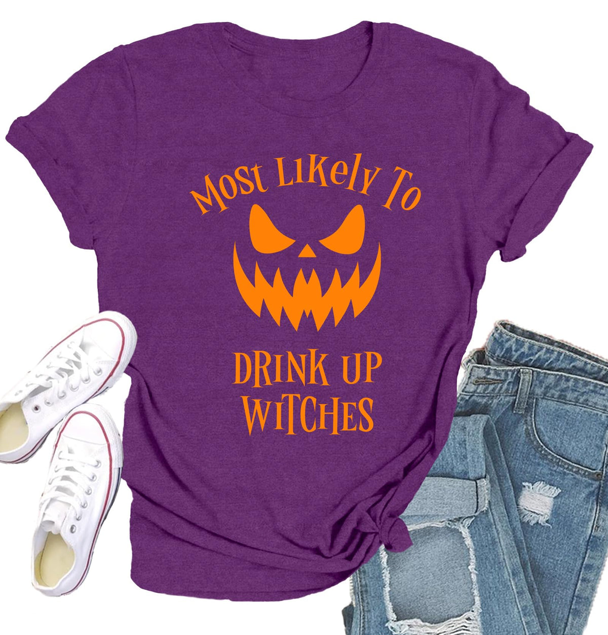 Halloween Shirts for Women Halloween Pumpkin T-Shirt
