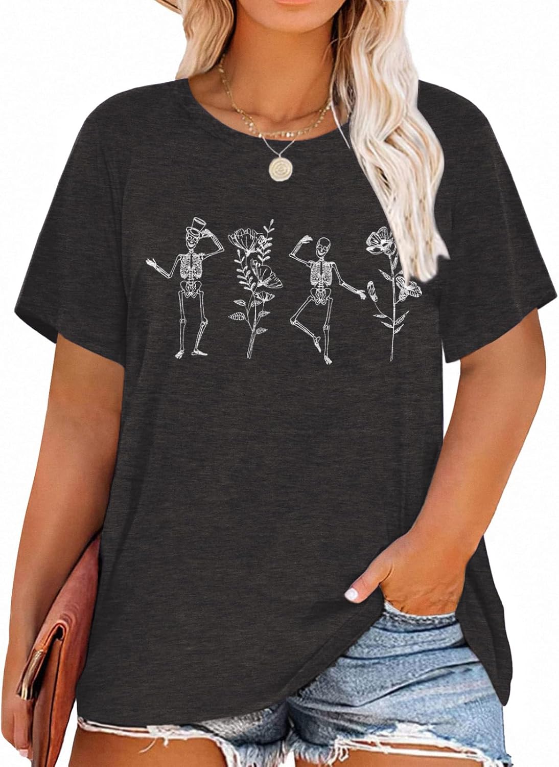 Plus Size Shirts for Women Cute Graphic Tshirts Short Sleeve Tees Top