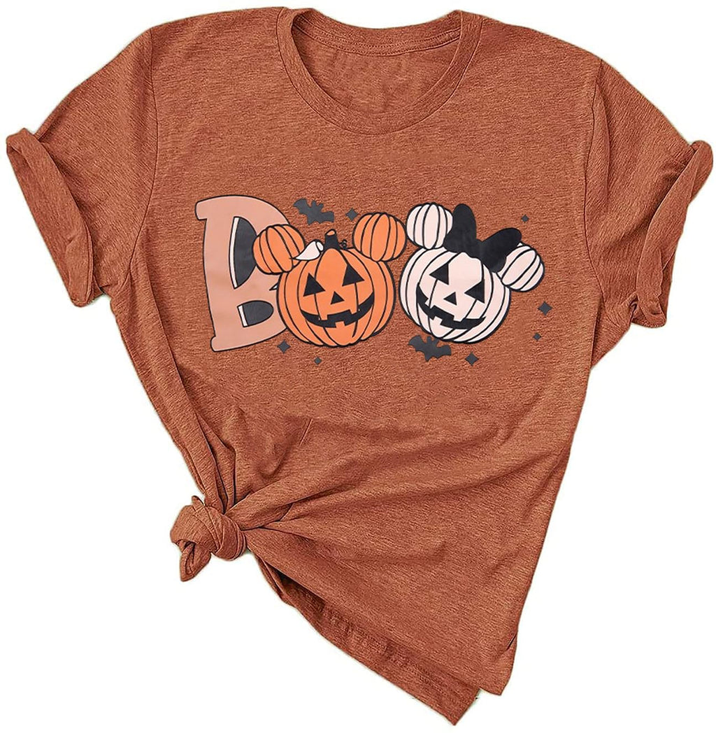 Halloween Shirts Women I'm Just Here Boos Funny Ghost Graphic Tee Tops
