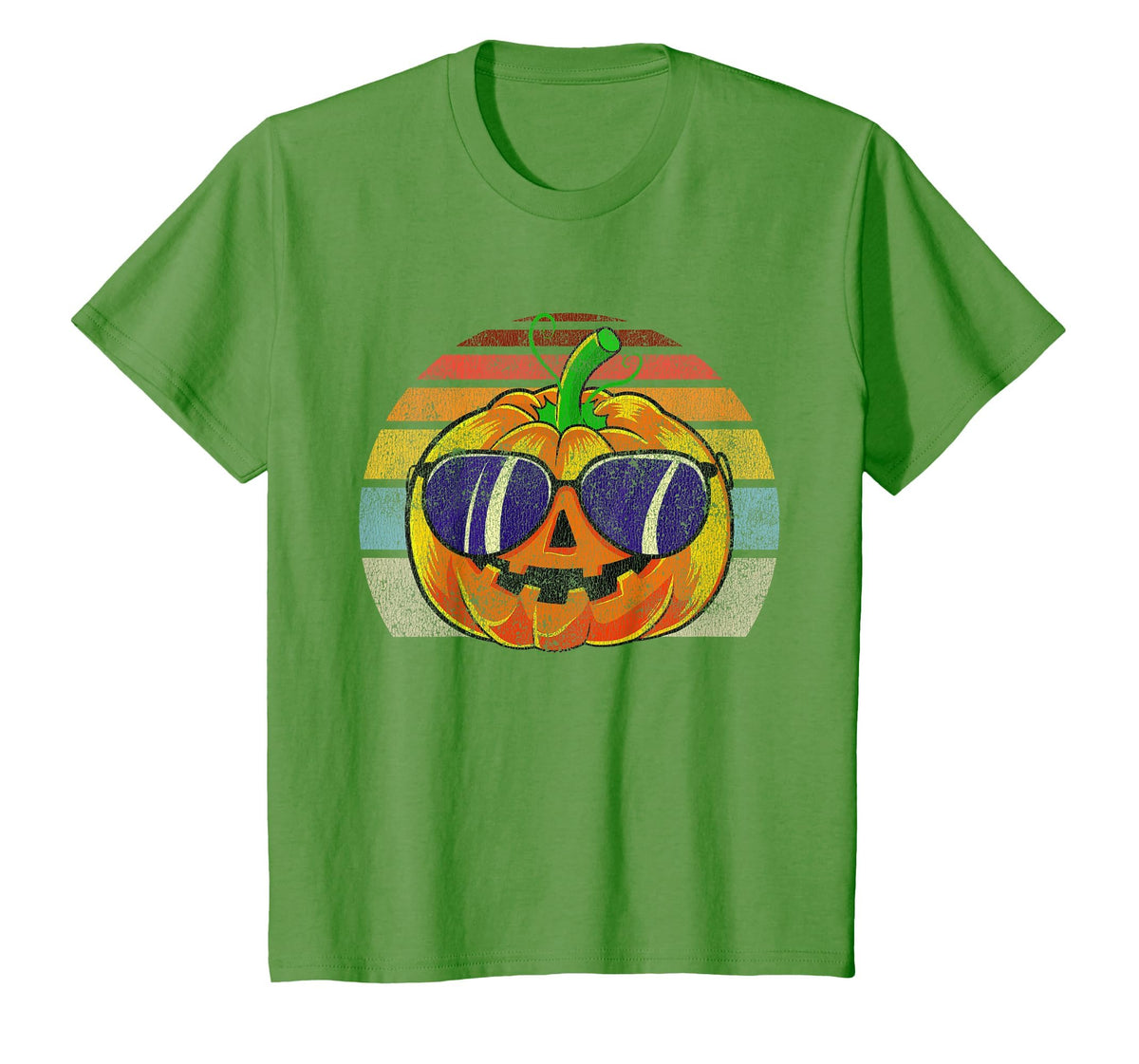 Cool Pumpkin Retro Style Halloween Vintage Women Men Kids T-Shirt