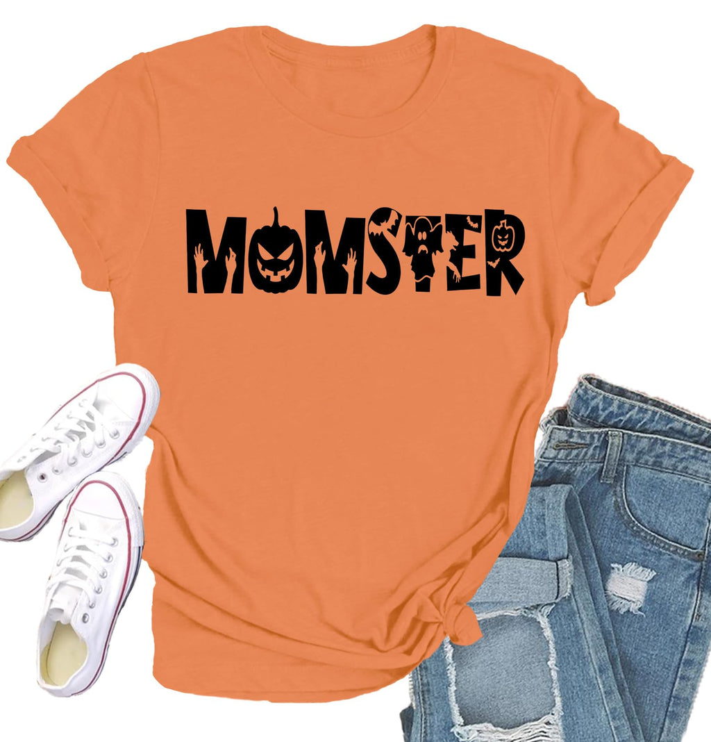 Halloween Shirts for Women Halloween Pumpkin T-Shirt