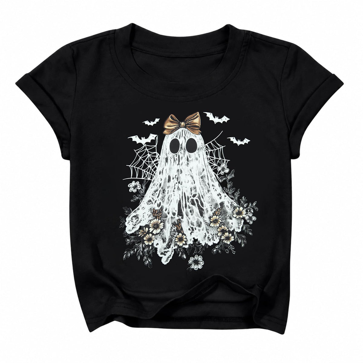 Halloween Shirts for Women Cute Ghost Shirt Fall Spooky Season Tshirt
