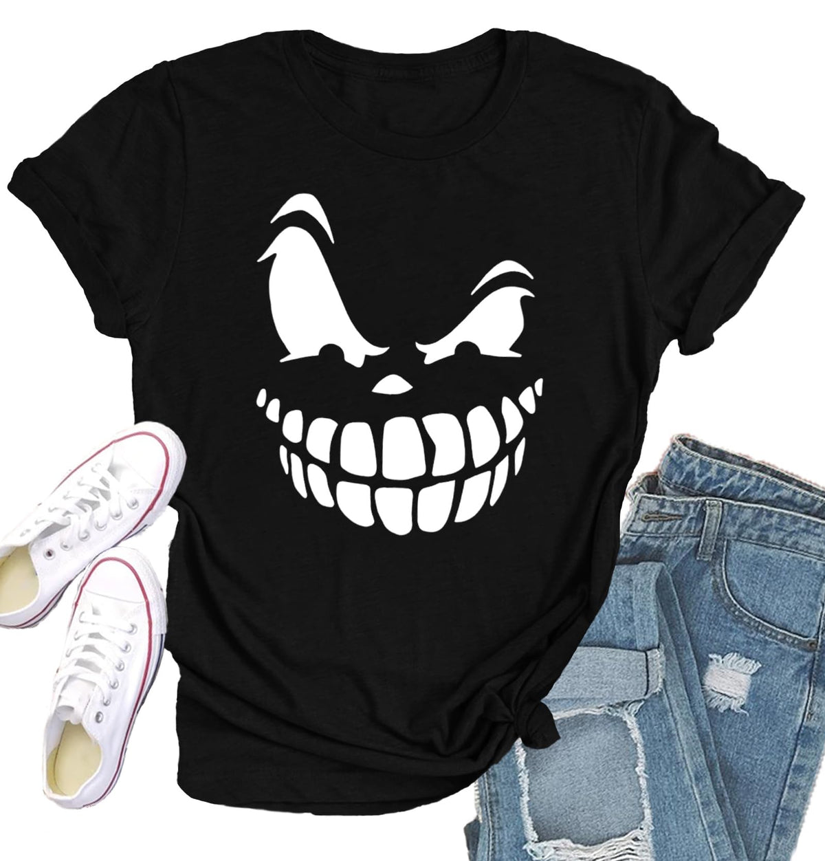 Halloween Shirts for Women Halloween Pumpkin T-Shirt