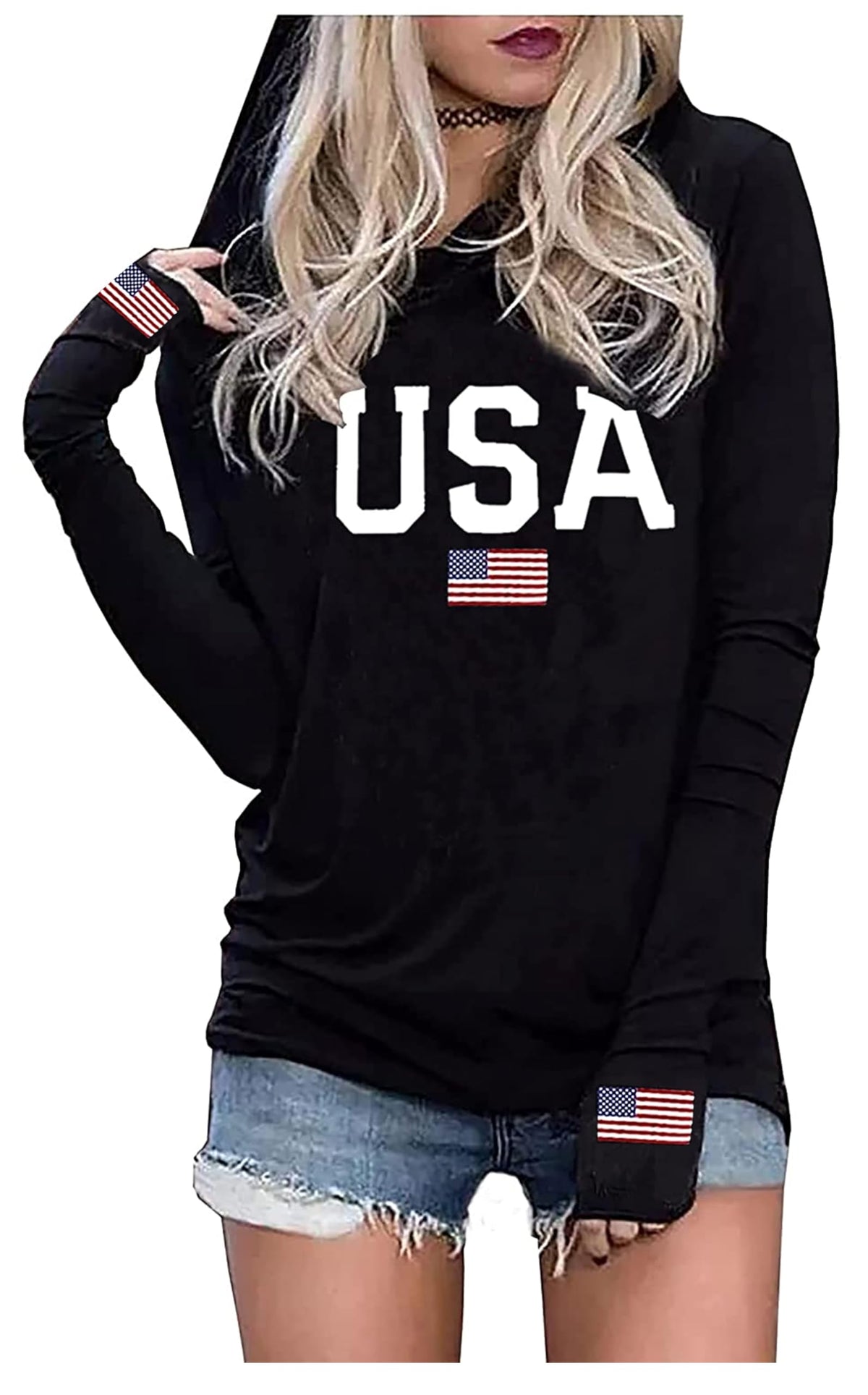 Hoodies Shirts for Women Early Fall Long Sleeve Tops Vintage Graphic Outfit