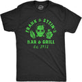 Halloween Mens Frank and Steins Bar and Grill Frankenstein Tees