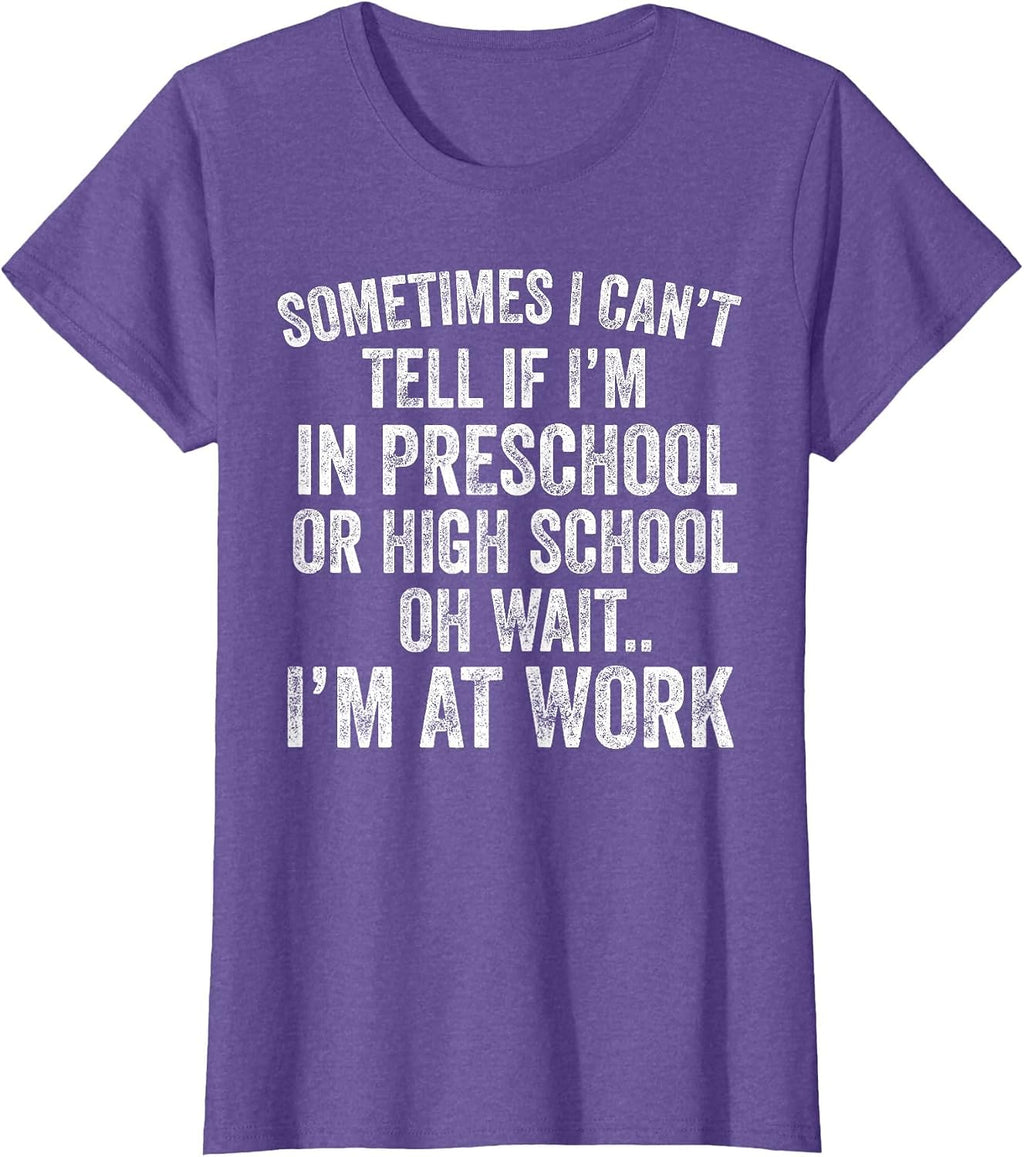 Oh Wait I’m At Work Funny Sarcastic Saying T-Shirt