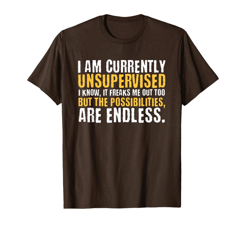 I'm Currently Unsupervised Funny Sarcastic T-Shirt