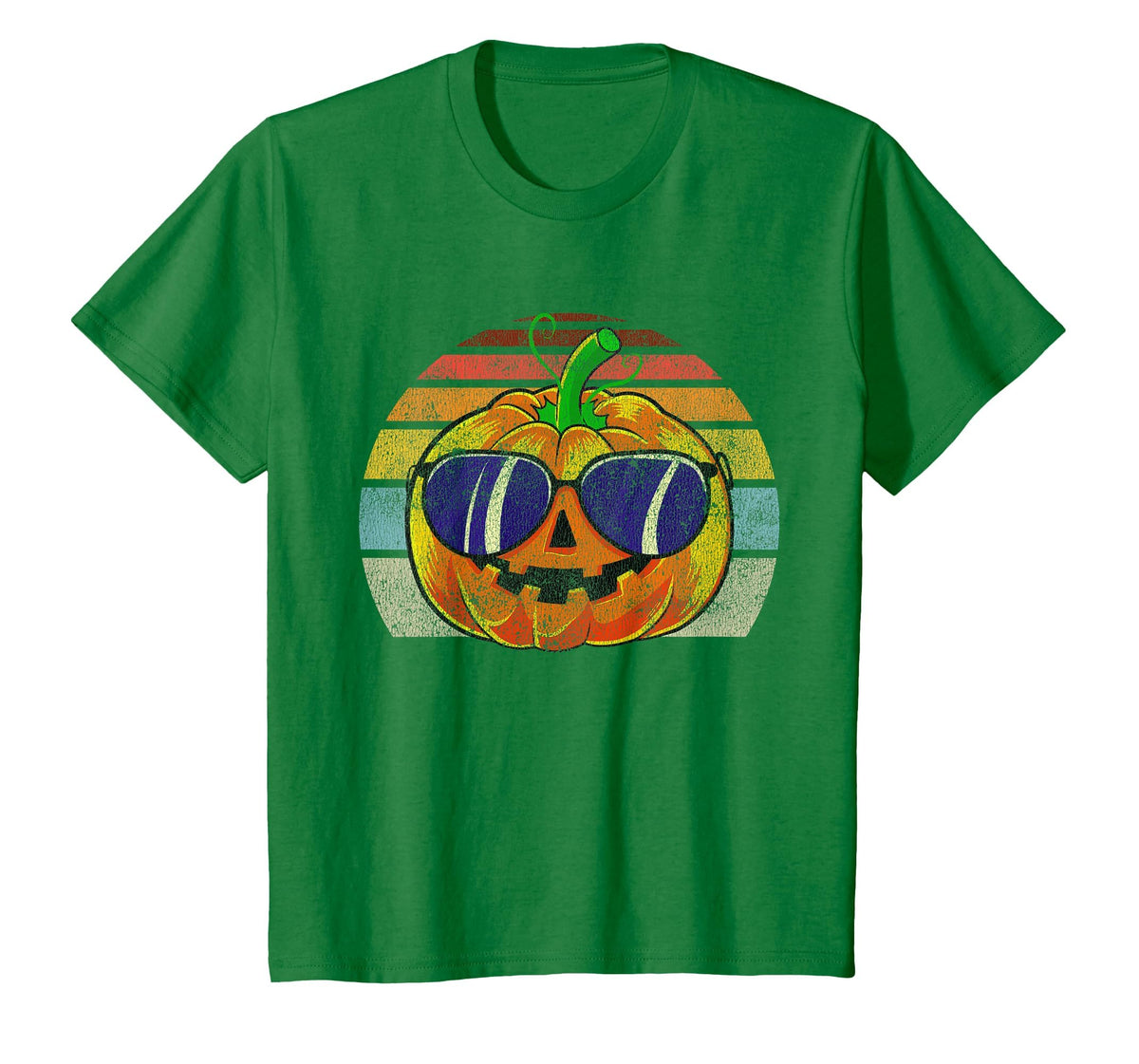 Cool Pumpkin Retro Style Halloween Vintage Women Men Kids T-Shirt