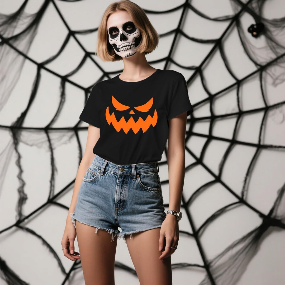 Halloween Shirts for Women Halloween Pumpkin T-Shirt