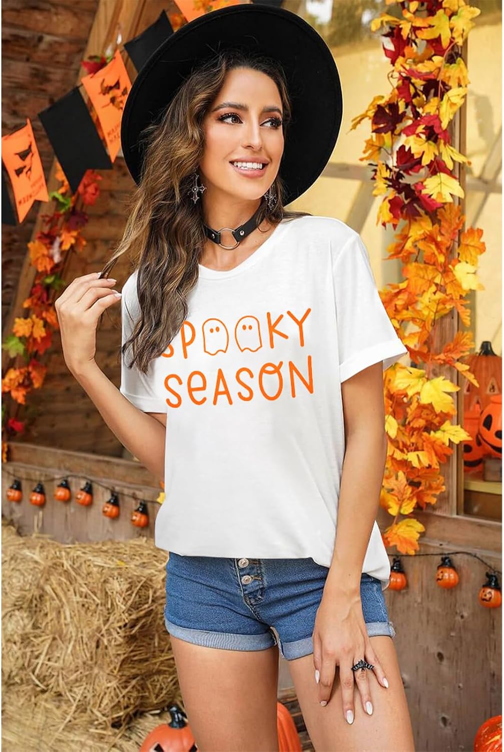 Teacher Halloween Shirt for Women All Done Sign Short Sleeve T-Shirt