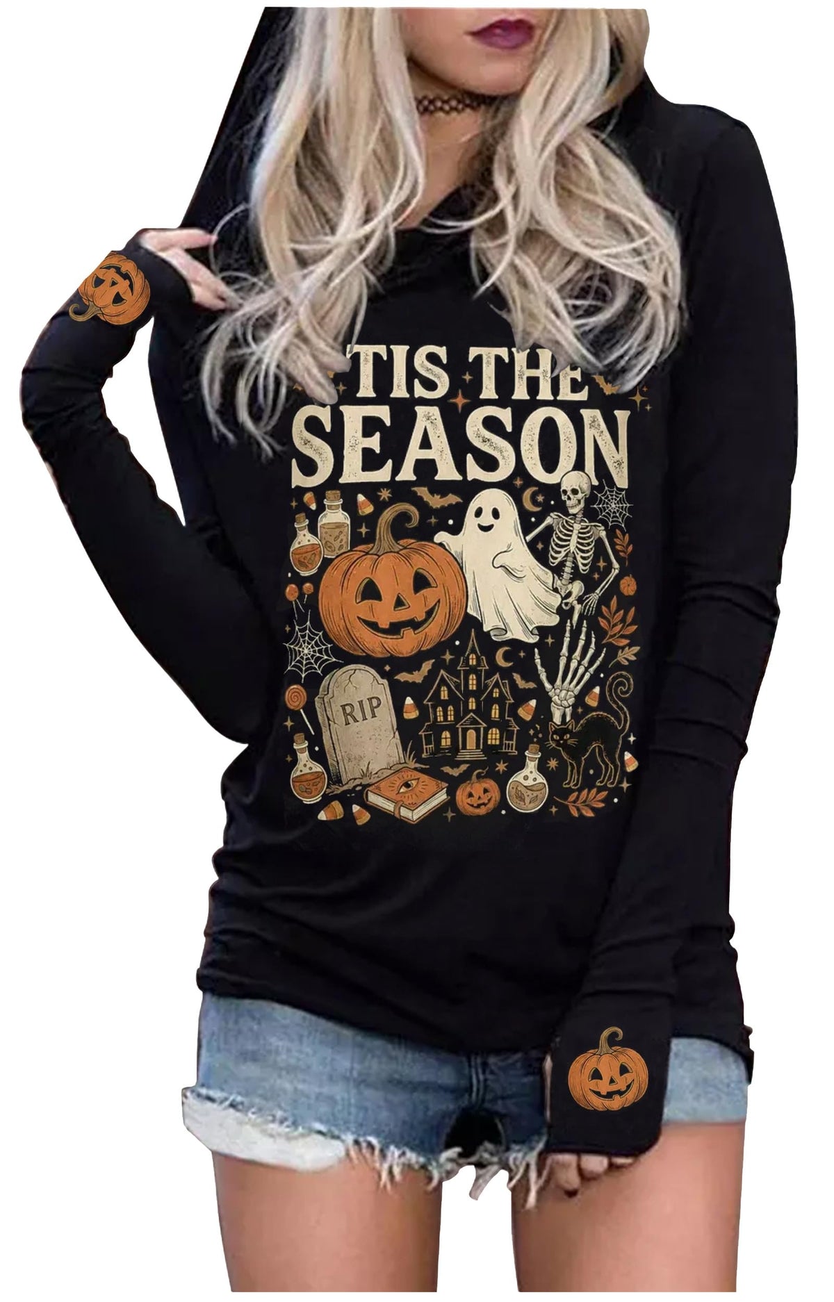 Hoodies Shirts for Women Early Fall Long Sleeve Tops Vintage Graphic Outfit