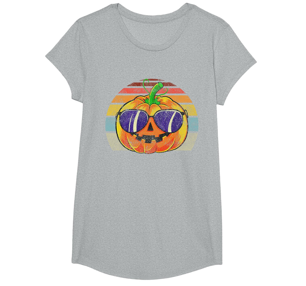 Cool Pumpkin Retro Style Halloween Vintage Women Men Kids T-Shirt