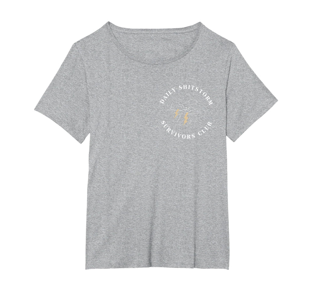 Daily Shitstorm Survivors Club Funny Sarcastic Coworker Gag T-Shirt
