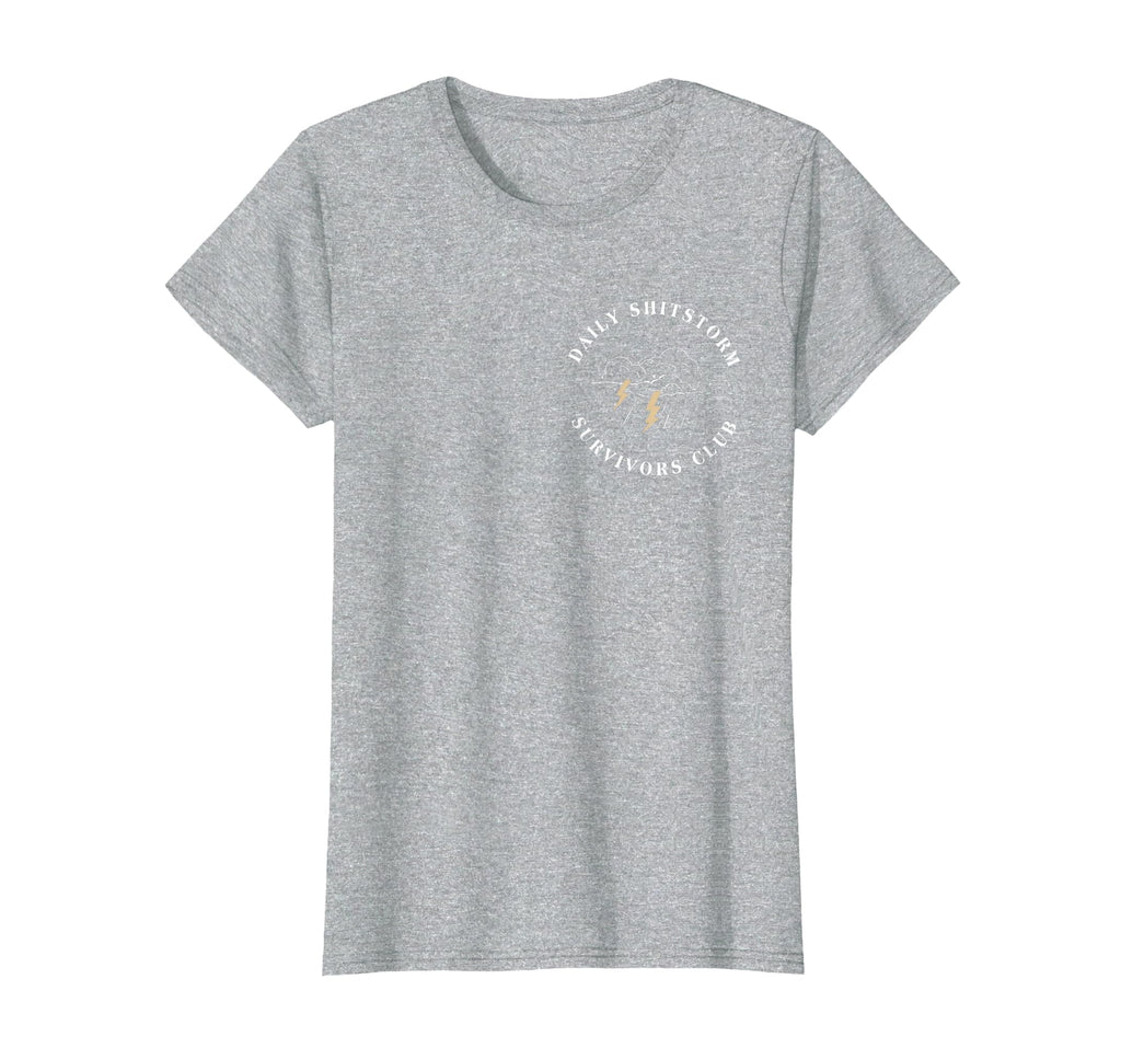 Daily Shitstorm Survivors Club Funny Sarcastic Coworker Gag T-Shirt