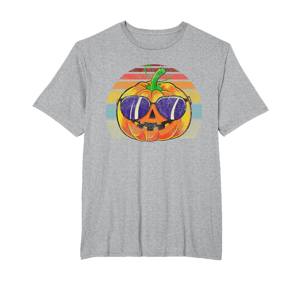 Cool Pumpkin Retro Style Halloween Vintage Women Men Kids T-Shirt