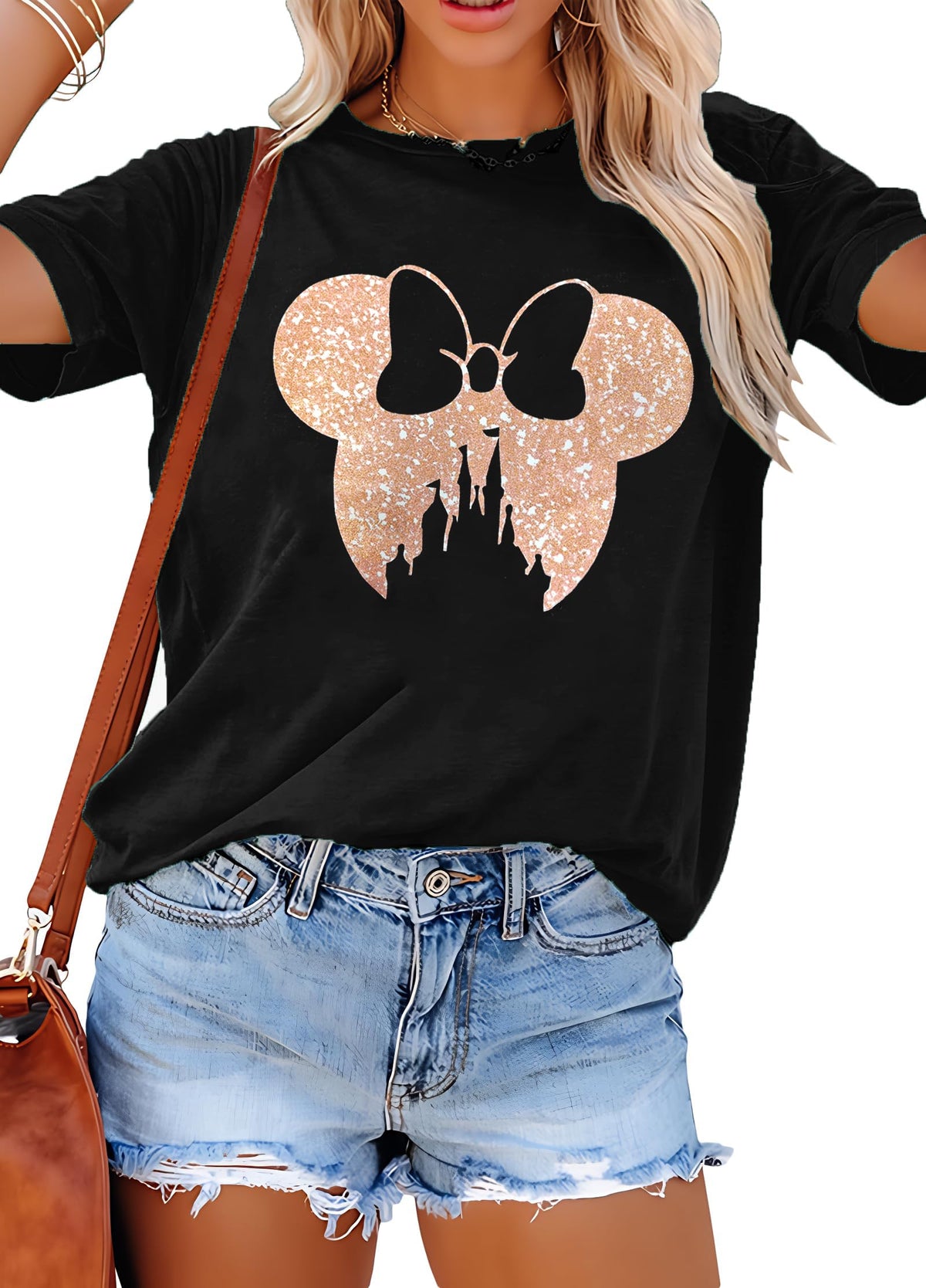 Magic Shirts for Women Cute Castle Graphic Vacation Tops