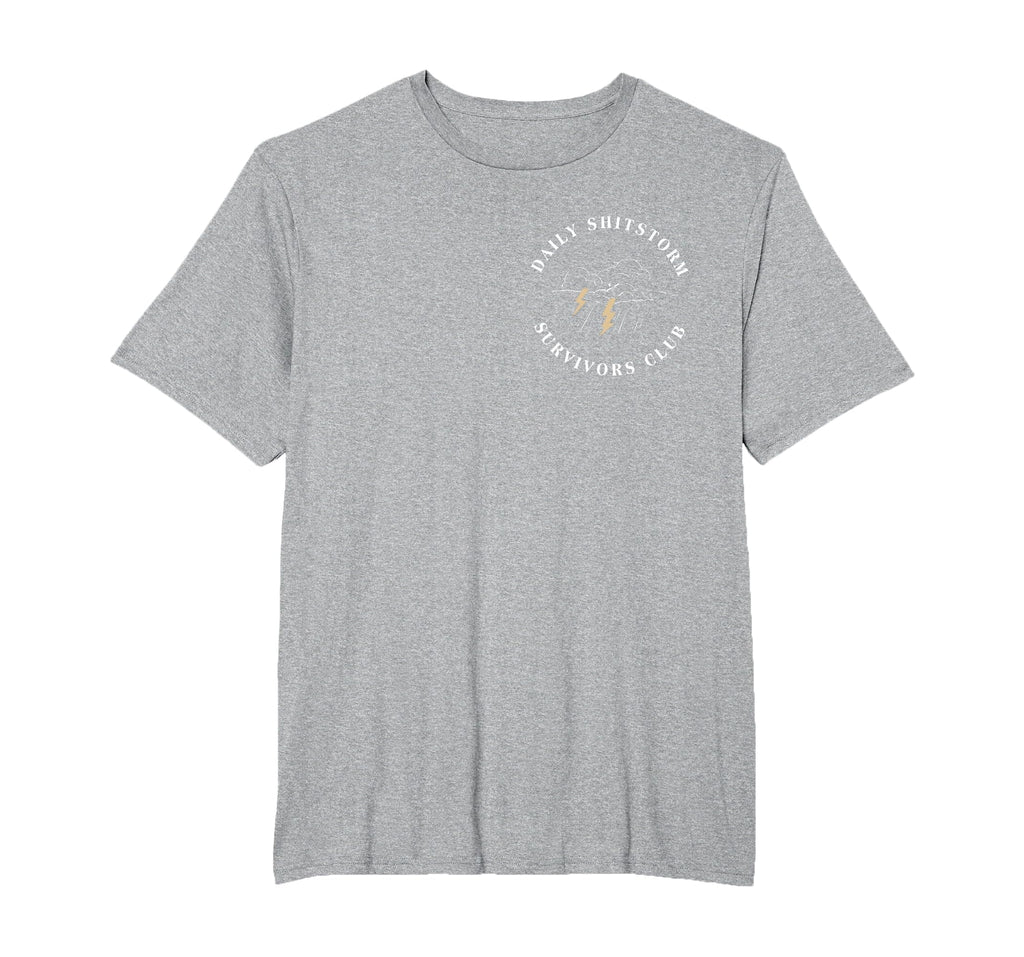 Daily Shitstorm Survivors Club Funny Sarcastic Coworker Gag T-Shirt
