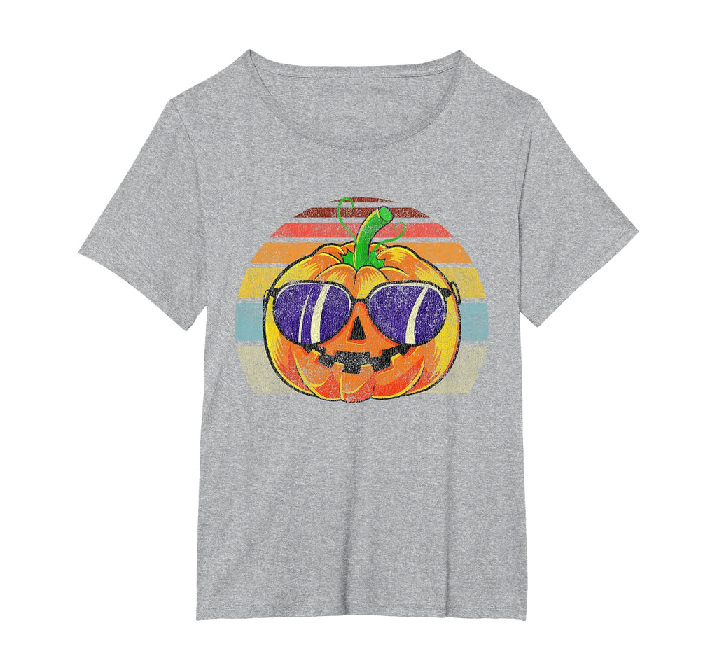 Cool Pumpkin Retro Style Halloween Vintage Women Men Kids T-Shirt