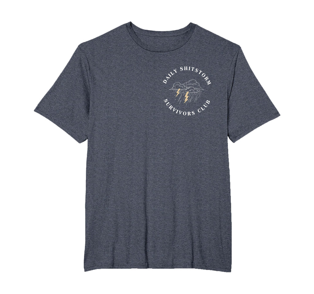 Daily Shitstorm Survivors Club Funny Sarcastic Coworker Gag T-Shirt