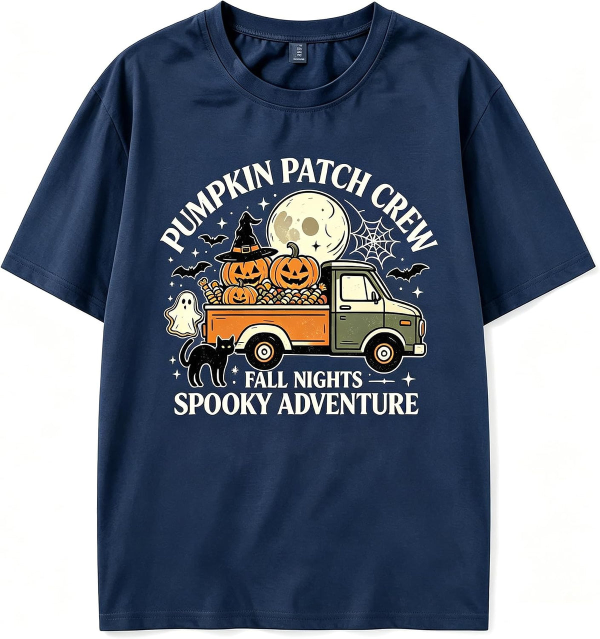 Halloween Shirt Retro Pumpkin Car Graphic Tshirts