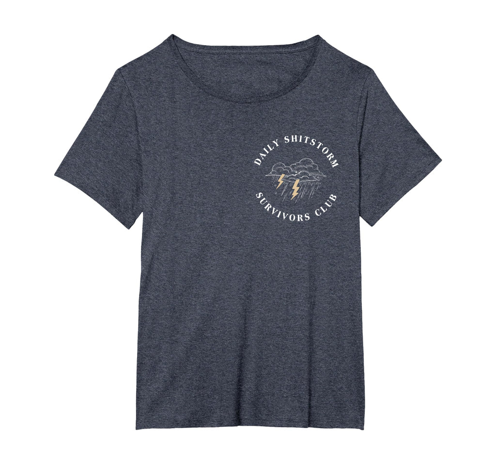 Daily Shitstorm Survivors Club Funny Sarcastic Coworker Gag T-Shirt