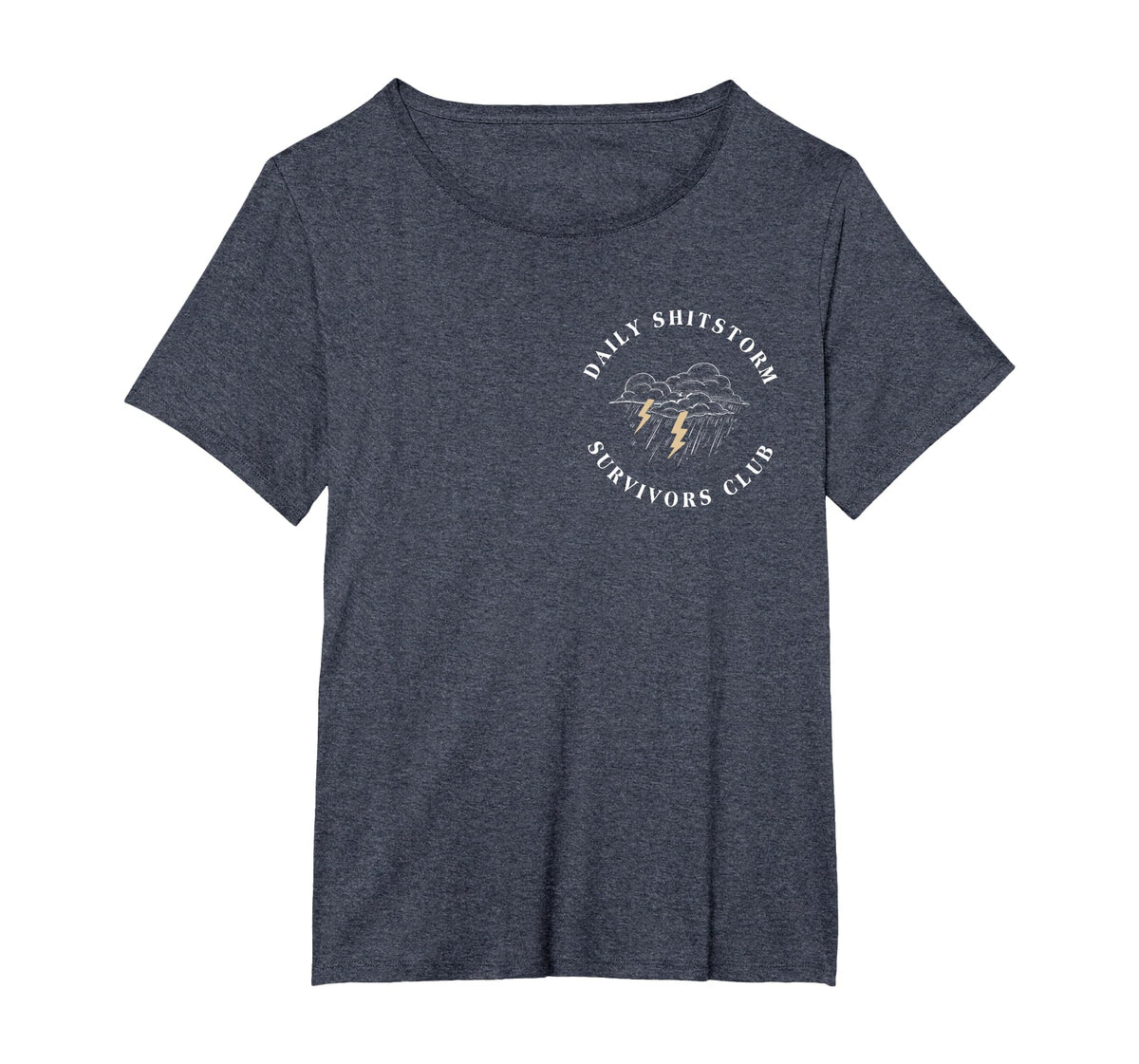 Daily Shitstorm Survivors Club Funny Sarcastic Coworker Gag T-Shirt