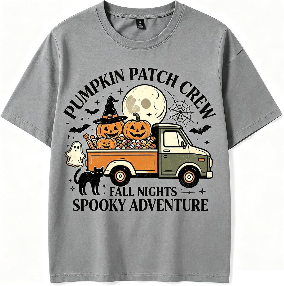 Halloween Shirt Retro Pumpkin Car Graphic Tshirts