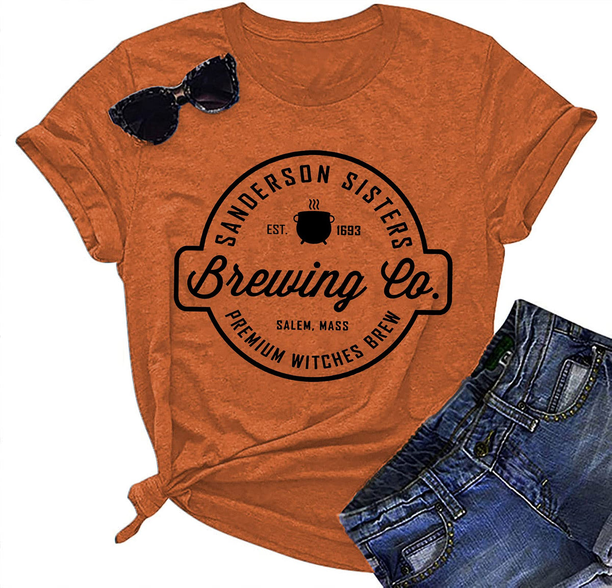 Halloween T Shirt Women Spooky Season Ghost Tshirts Fall Sanderson Shirt