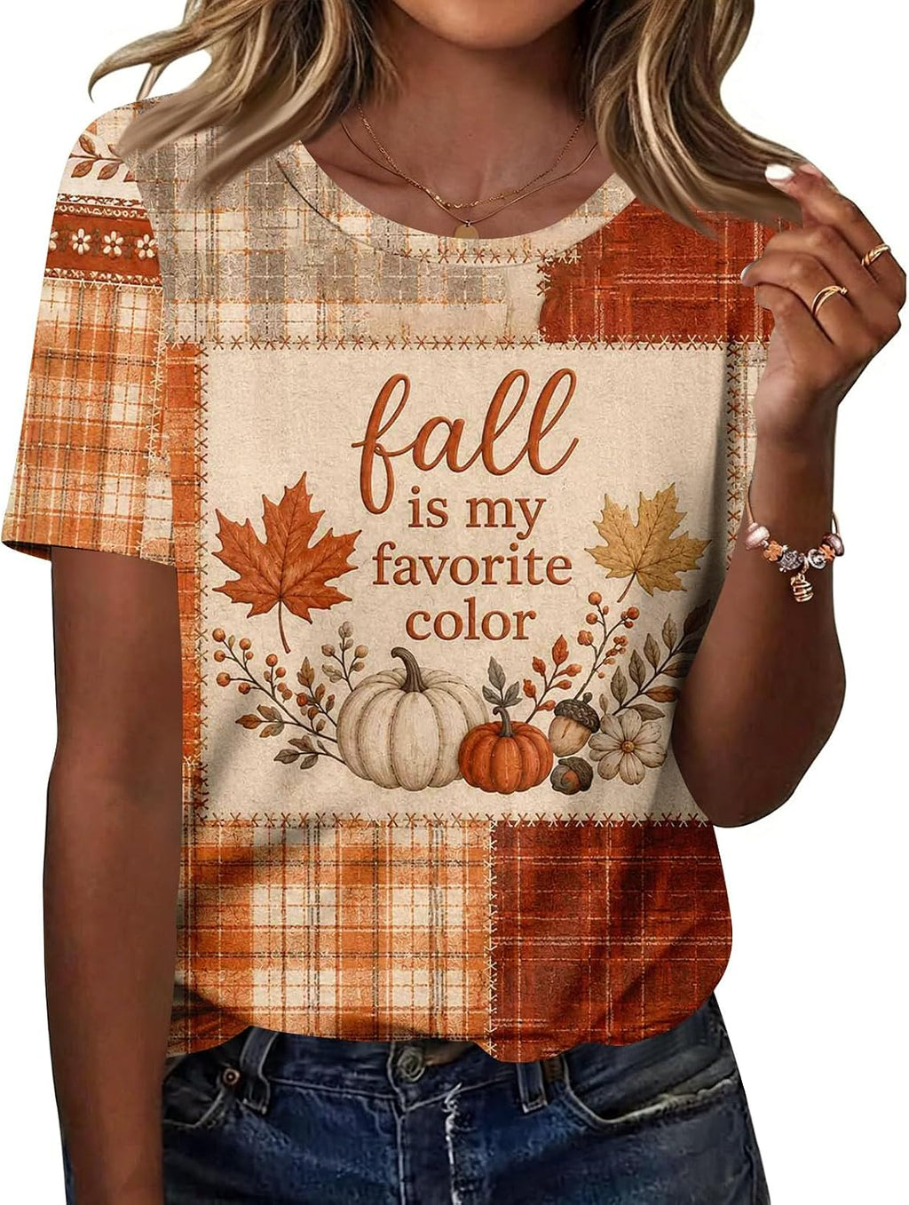 Cute Halloween Shirts for Women Crewneck Short Sleeve Witch Bat Pumpkin Boo