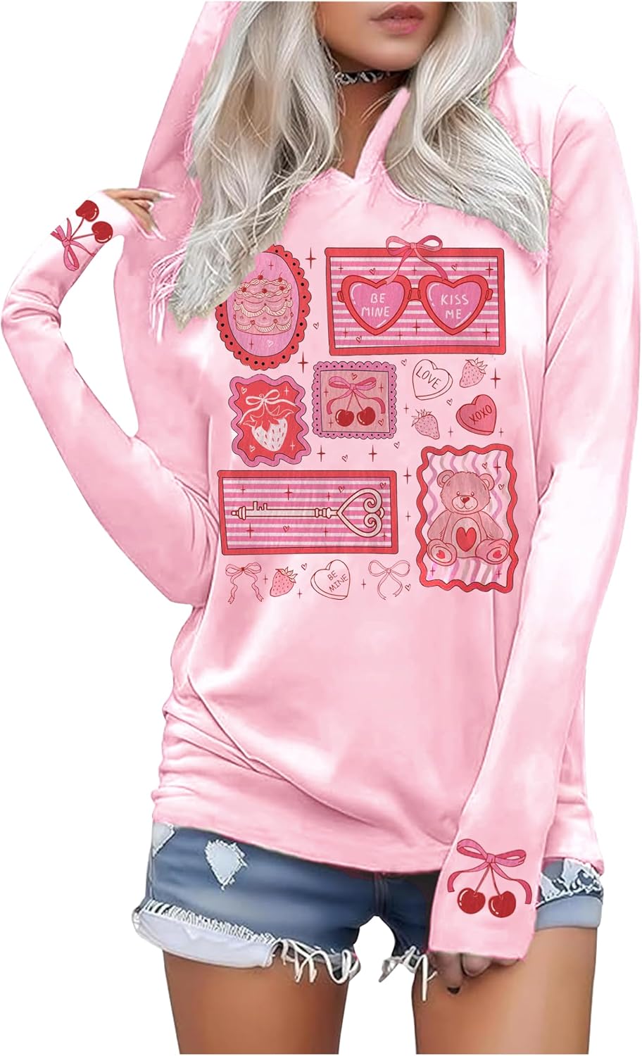 Hoodies Shirts for Women Early Fall Long Sleeve Tops Vintage Graphic Outfit