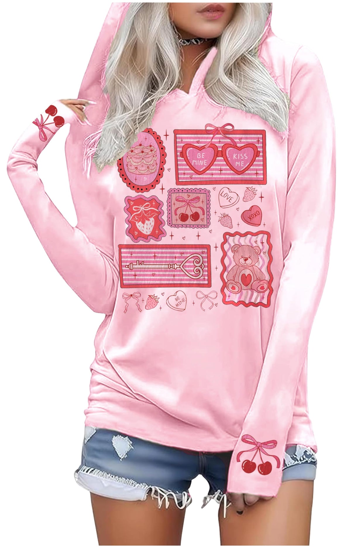 Hoodies Shirts for Women Early Fall Long Sleeve Tops Vintage Graphic Outfit
