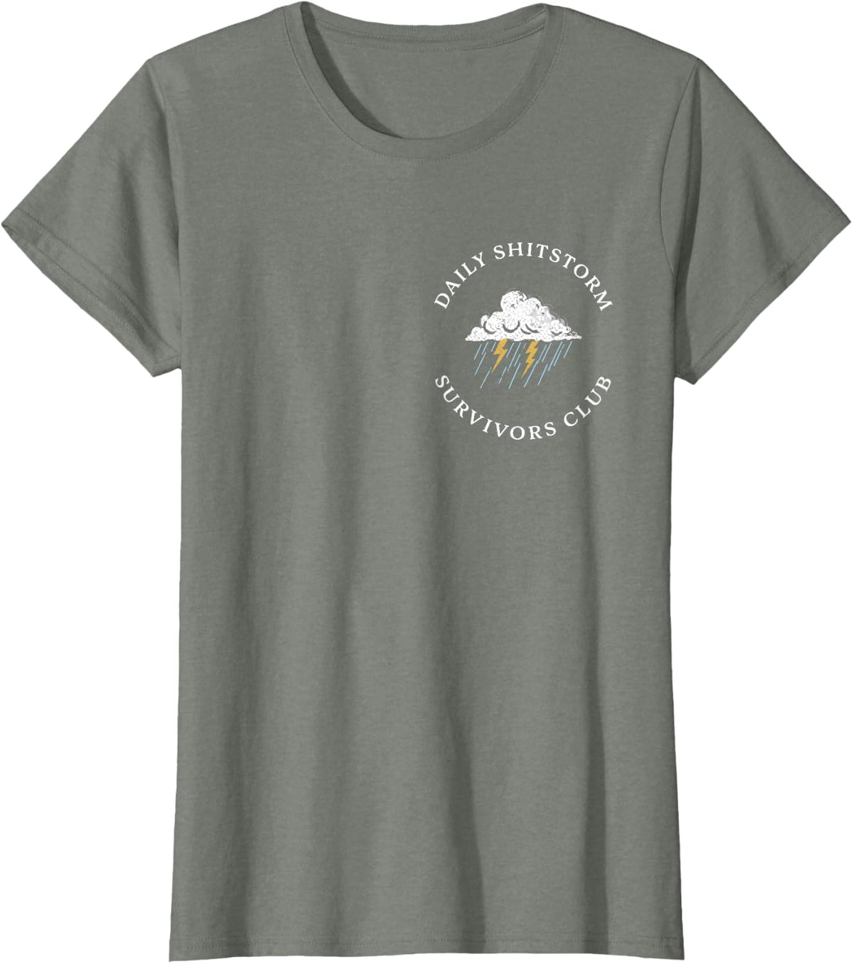 Daily Shitstorm Survivors Club Funny Sarcastic Coworker Gag T-Shirt