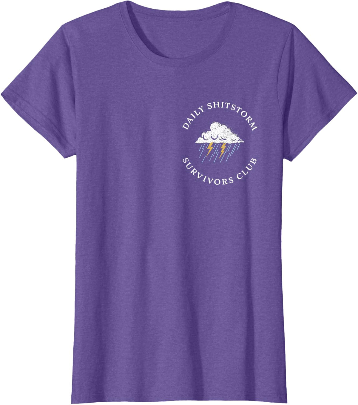 Daily Shitstorm Survivors Club Funny Sarcastic Coworker Gag T-Shirt