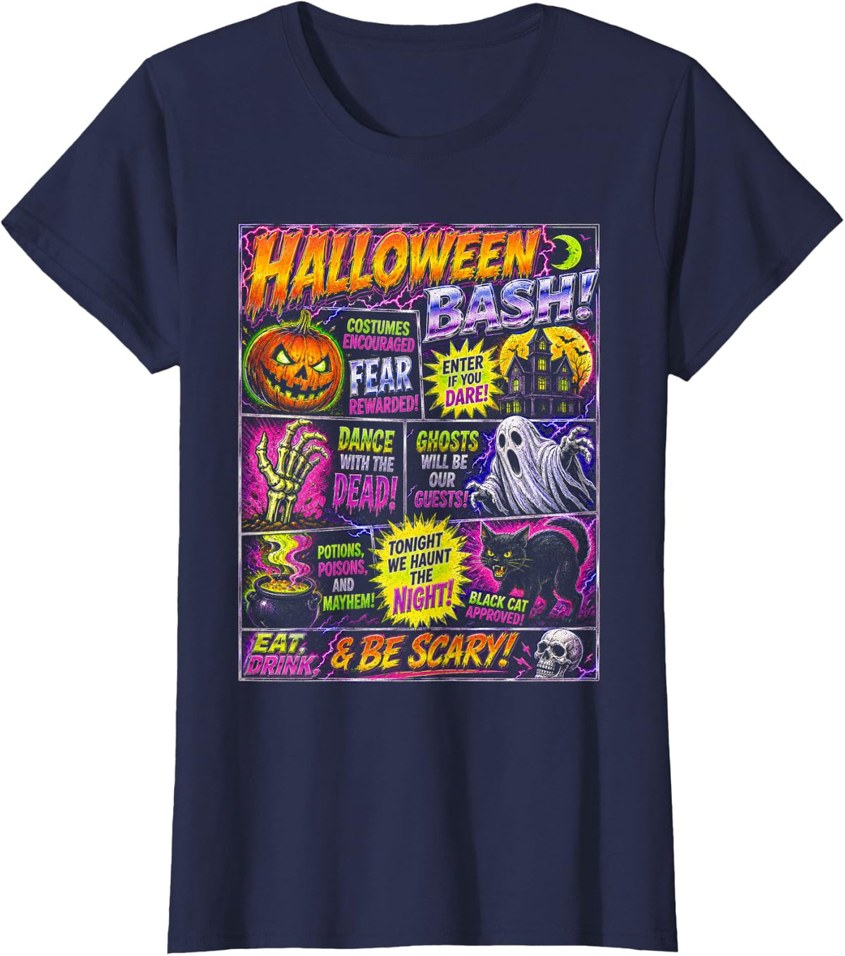 Halloween Vintage Horrorfest Poster Party Halloween T-Shirt