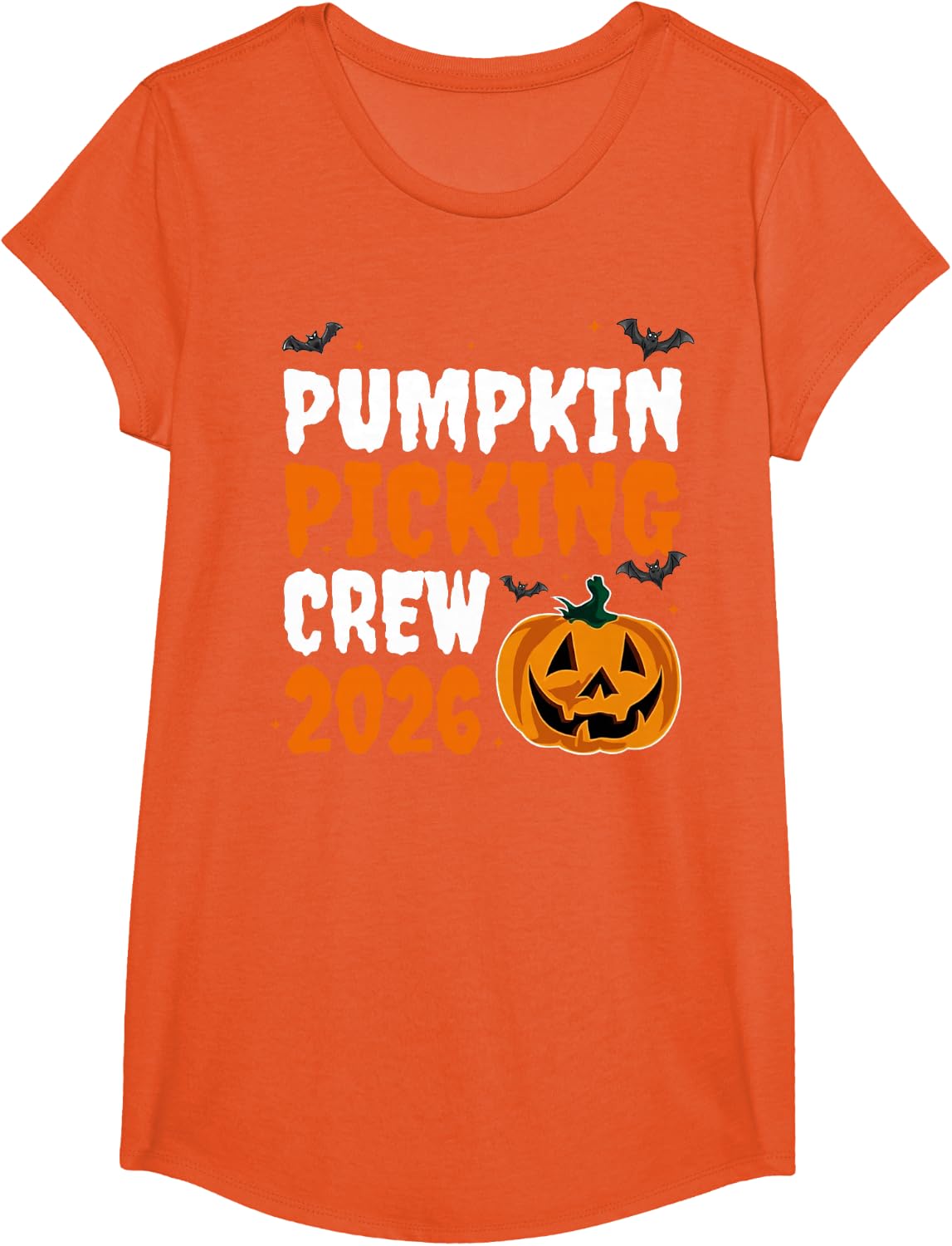 Retro Pumpkin Picking Crew Halloween 2026 Matching T-Shirt