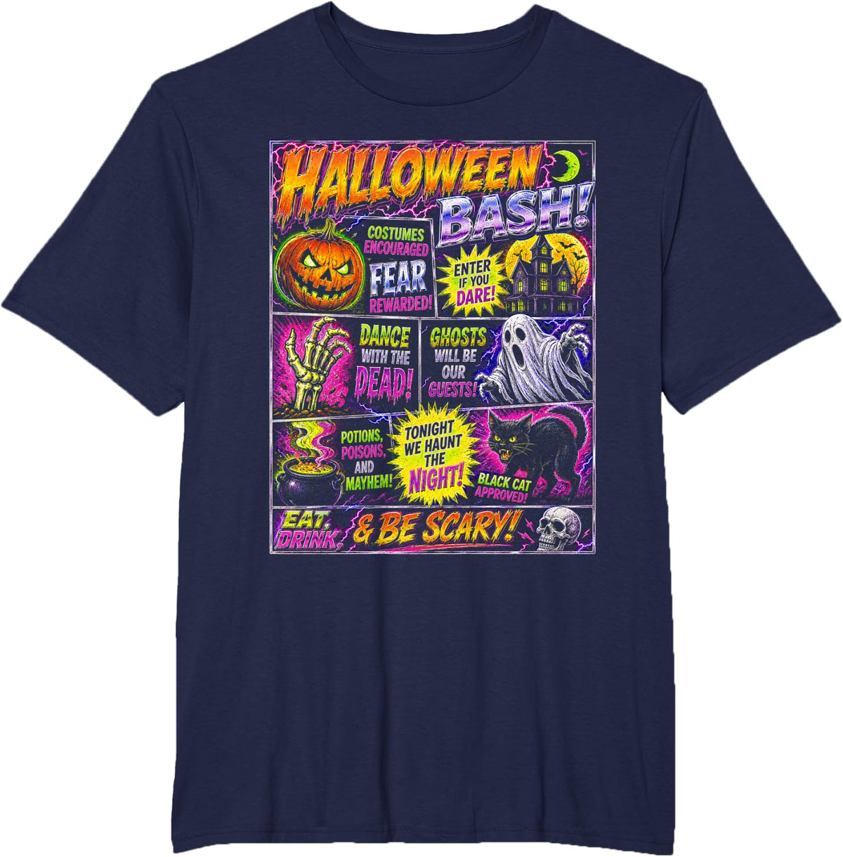 Halloween Vintage Horrorfest Poster Party Halloween T-Shirt