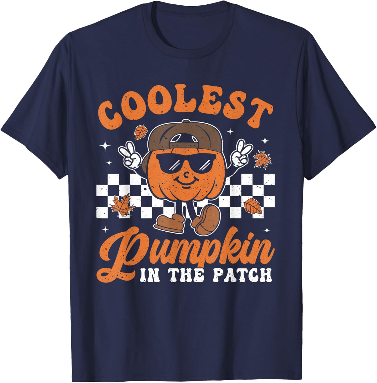 Coolest Pumpkin in The Patch Halloween Boys Girls Teens Kids T-Shirt