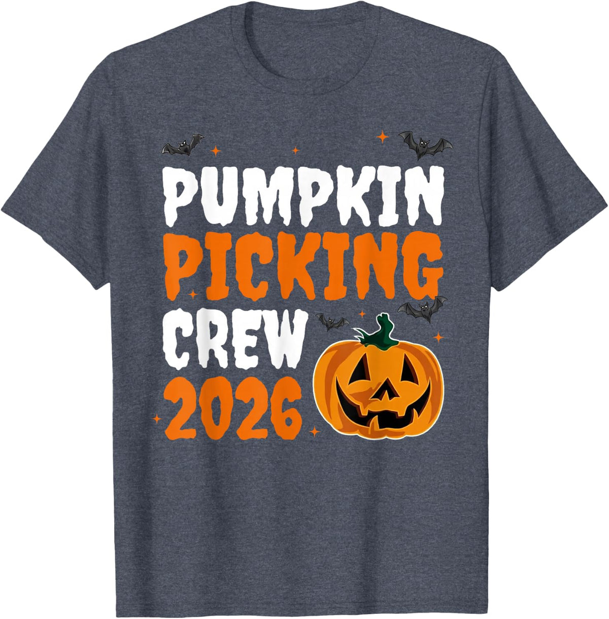 Retro Pumpkin Picking Crew Halloween 2026 Matching T-Shirt