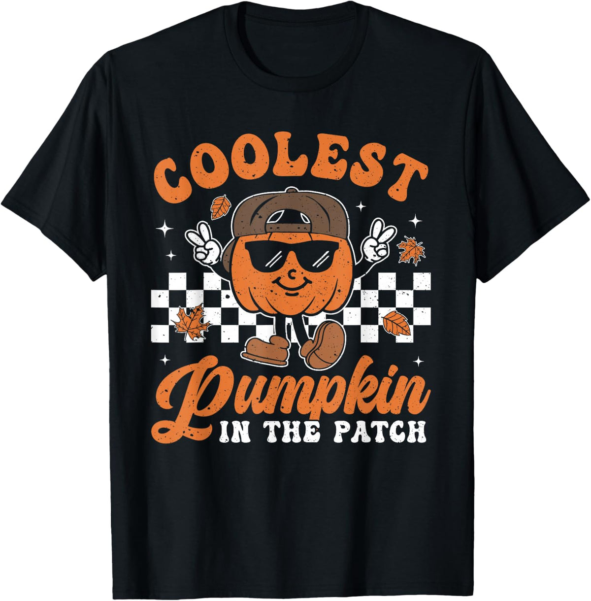 Coolest Pumpkin in The Patch Halloween Boys Girls Teens Kids T-Shirt