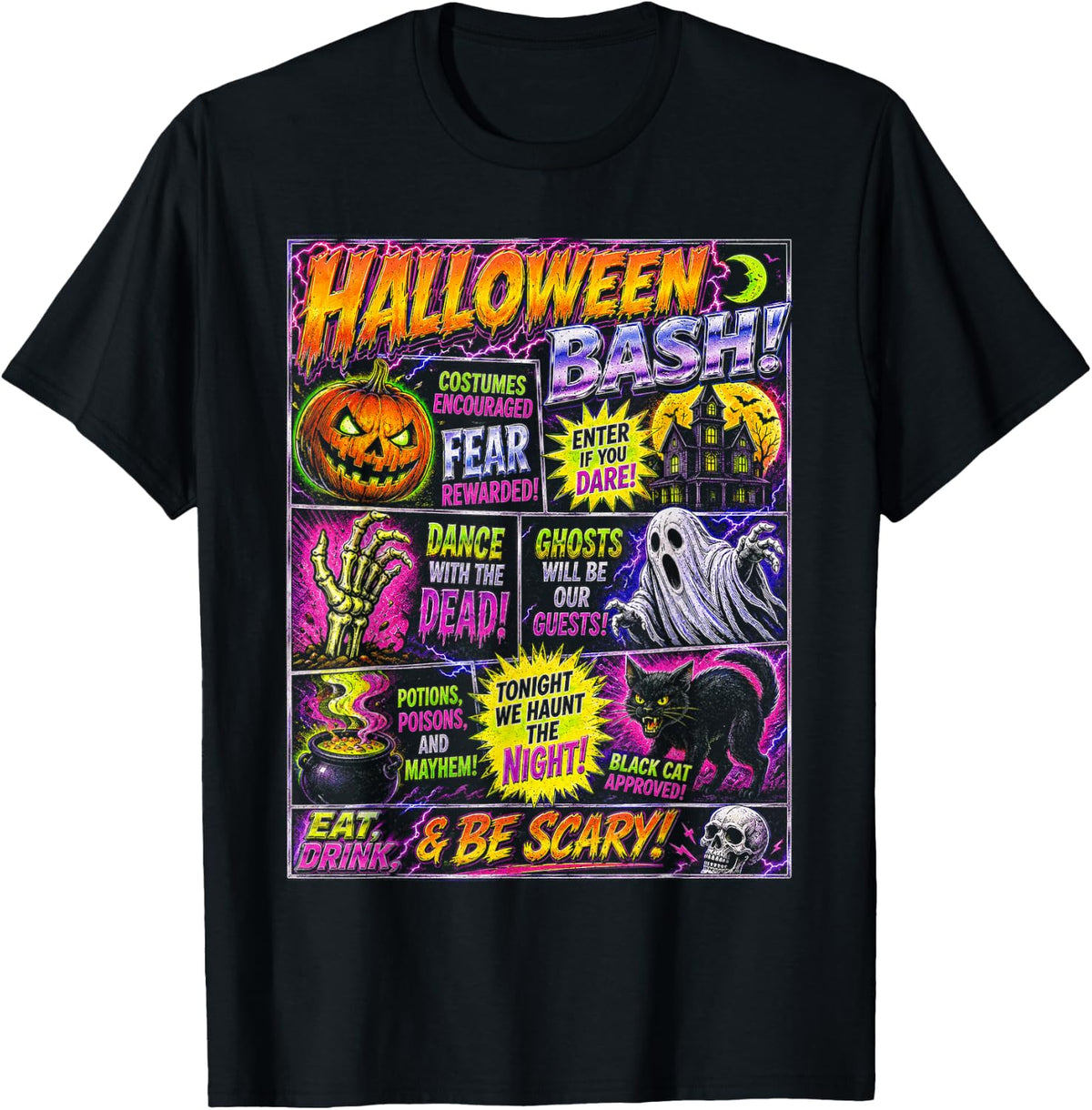Halloween Vintage Horrorfest Poster Party Halloween T-Shirt