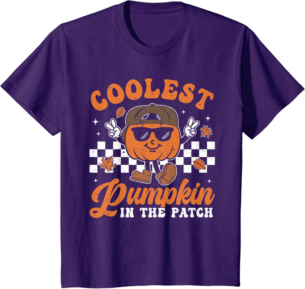 Coolest Pumpkin in The Patch Halloween Boys Girls Teens Kids T-Shirt